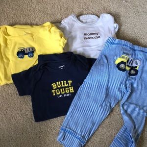Short sleeve Carters onesie sets